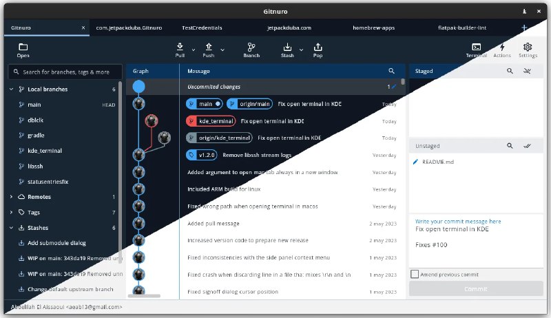 📢 Gitnuro(开源免费多功能Git客户端)🏷️ #Windows | 软件 #Github工具👉🏻 