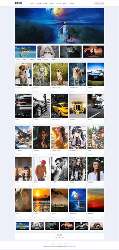 📢 PHP响应式壁纸图片素材网站源码🏷️ #源码 #网站源码👉🏻 