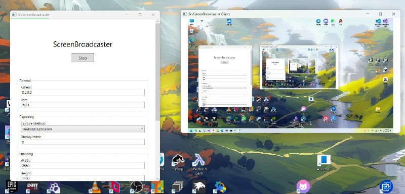 📢 ScreenBroadcaster – 简单的屏幕共享与远程操控小程序🏷️ #Windows | 软件 #屏幕共享👉🏻 