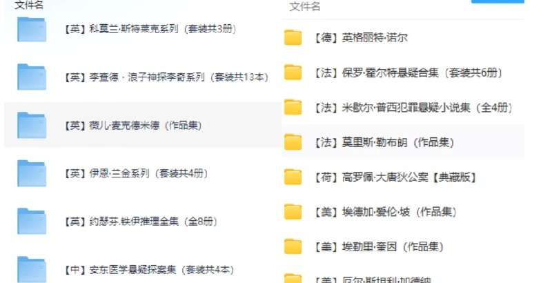 📢 全球精选侦察、犯罪街多种类型推理小说大集合🏷️ #资料 #小说资源👉🏻 