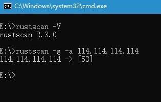 📢 极速端口扫描工具rustscan2.3.0🏷️ #Windows | 软件 #扫描工具👉🏻 