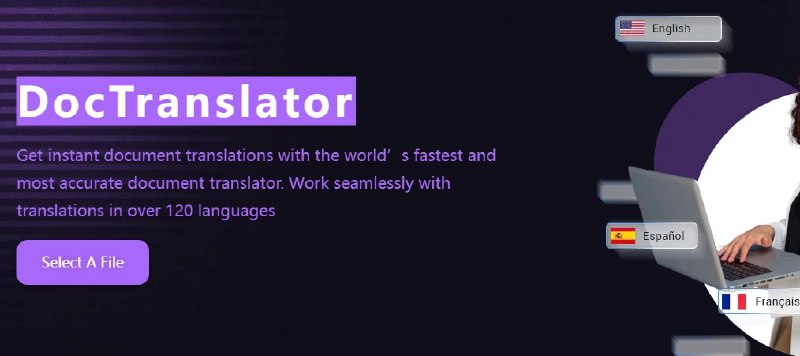 📢 DocTranslator - 一款免费在线的PDF文档翻译器DocTranslator🏷️ #趣站 #翻译工具👉🏻 