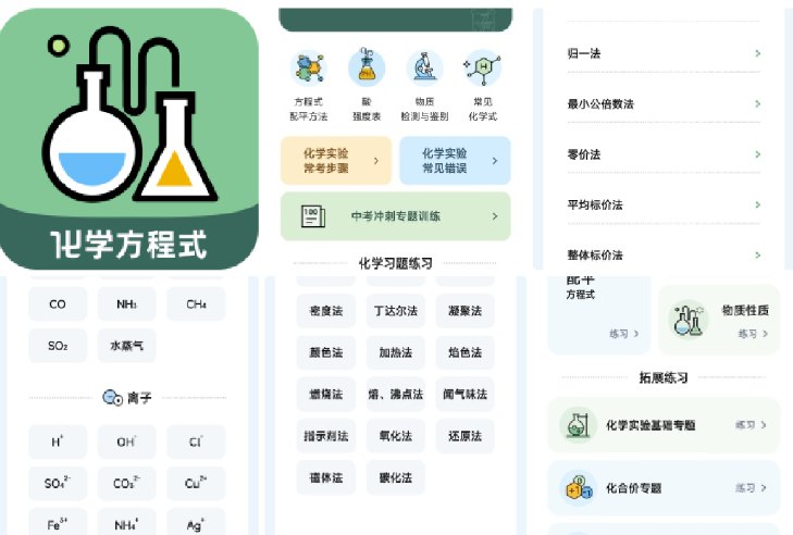 📢 化学方程式大全APP：化学学习高效辅助工具！🏷️ #Android | 软件👉🏻 