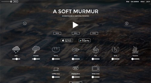 📢 A SOFT MURMUR：一个舒服的白噪音网站🏷️ #趣站 #白噪音👉🏻 