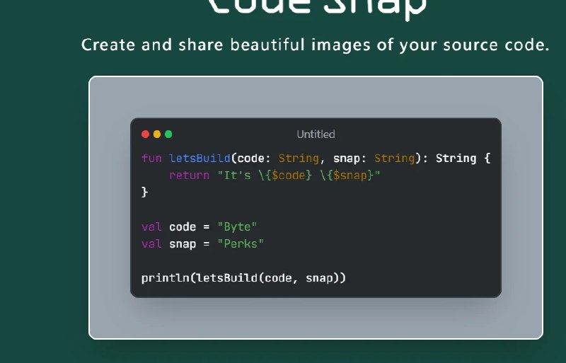 📢 CodeSnap - 一个强大的在线代码美化工具🏷️ #趣站👉🏻 