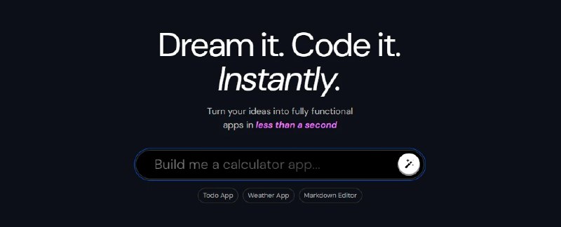 📢 Cerebras Coder - 一个强大的AI应用生成网站🏷️ #Ai | 趣站 #AI工具👉🏻 