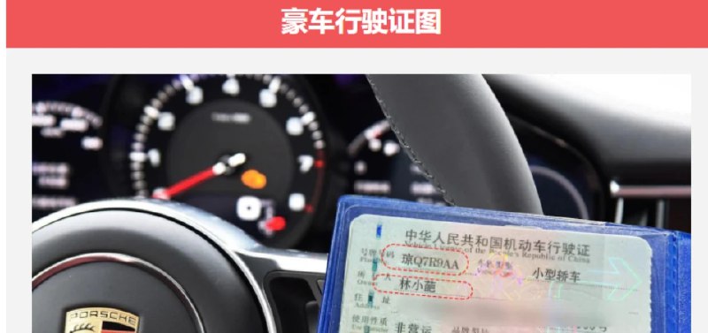 📢 豪车行驶证在线生成 – 装X神器🏷️ #趣站👉🏻 