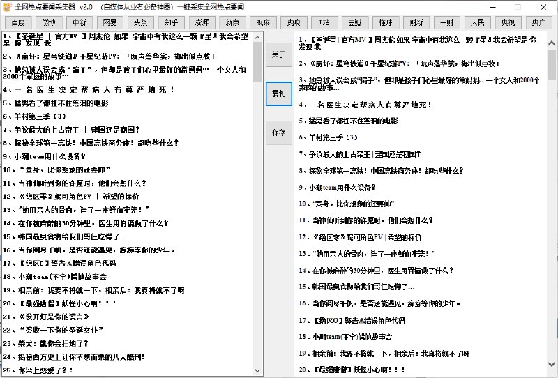 📢 全网热点要闻采集器 v2.0 自媒体从业者必备神器🏷️ #Windows | 软件 #采集器👉🏻 