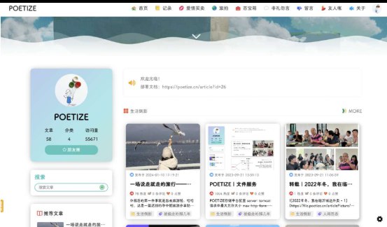 📢 POETIZE个人博客系统源码 - 最美博客🏷️ #源码 #网站源码👉🏻 