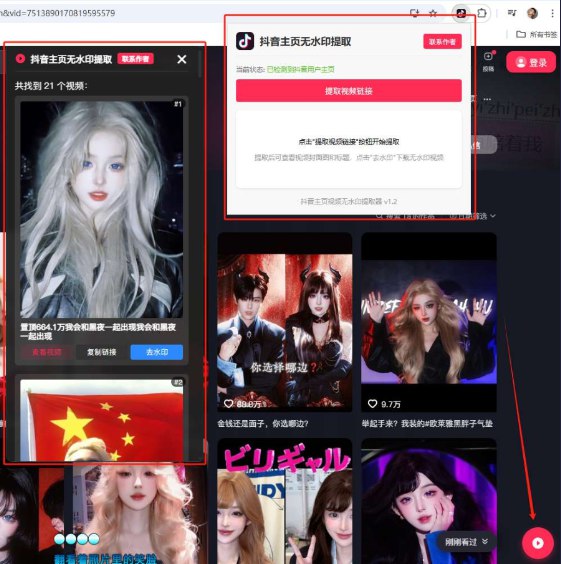 📢 抖音主页视频无水印提取一键启动批量采集！无水印下载视频🏷️ #Windows | 软件 #抖音工具👉🏻 