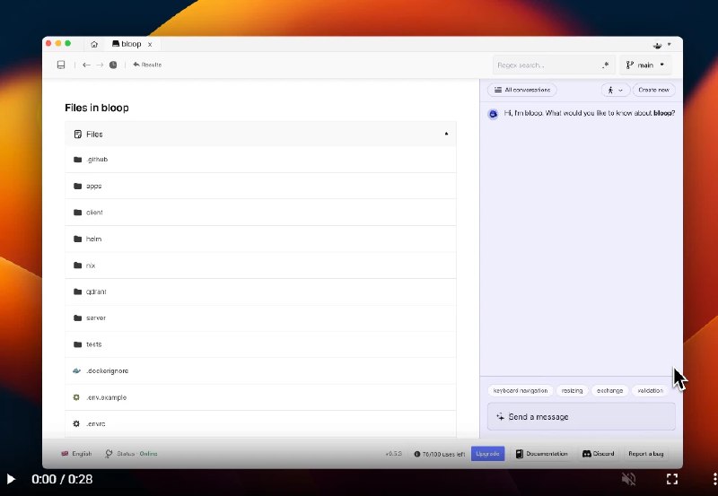 📢 Bloop – 一款基于AI的代码搜索引擎🏷️ #Linux | Mac | Windows | 软件 #搜索引擎👉🏻 