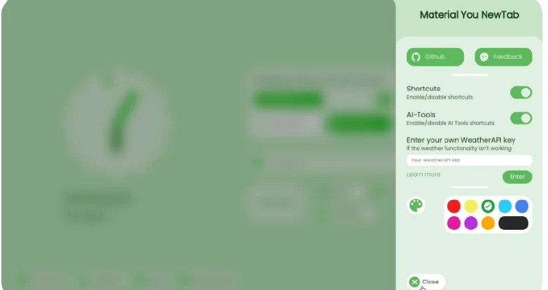 📢 Material You NewTab – 专为浏览器主页设计🏷️ #插件 #浏览器插件👉🏻 