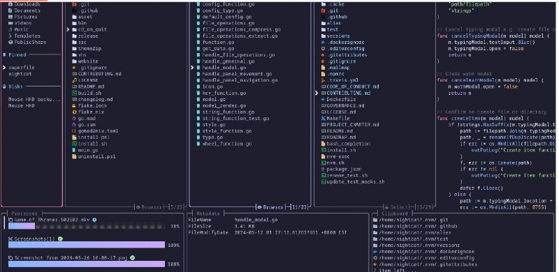 📢 Superfile – 终端文件管理器🏷️ #Linux | Mac | Windows | 软件 #文件管理工具👉🏻 