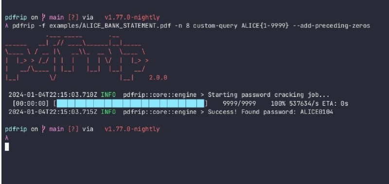 📢 PDFRip - PDF密码破解工具🏷️ #Windows | 软件 #PDF工具👉🏻 