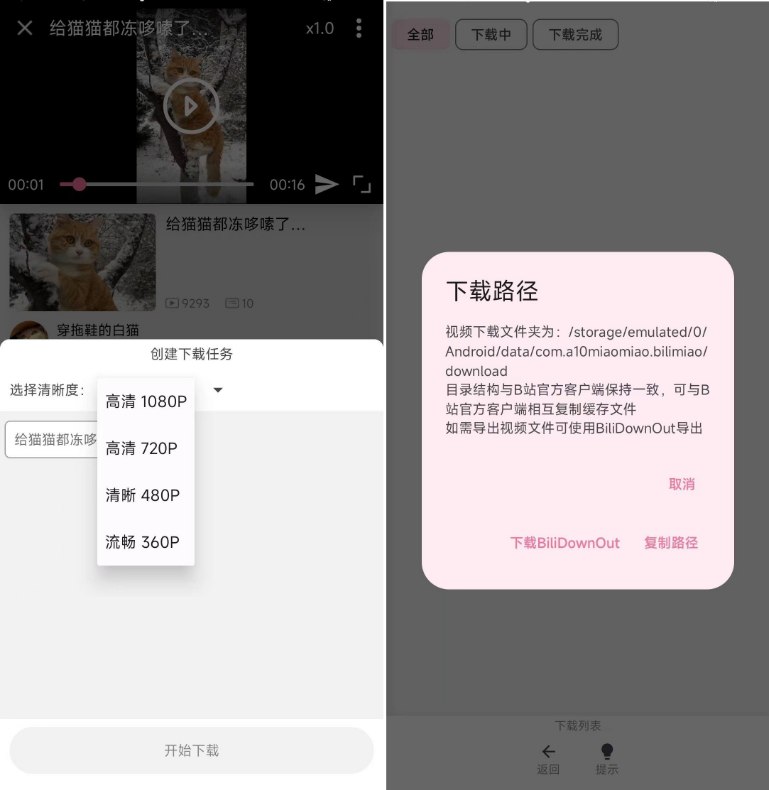 📢 支持B站视频下载 bilimiao 2.3.1🏷️ #Android | 软件 #B站工具👉🏻 