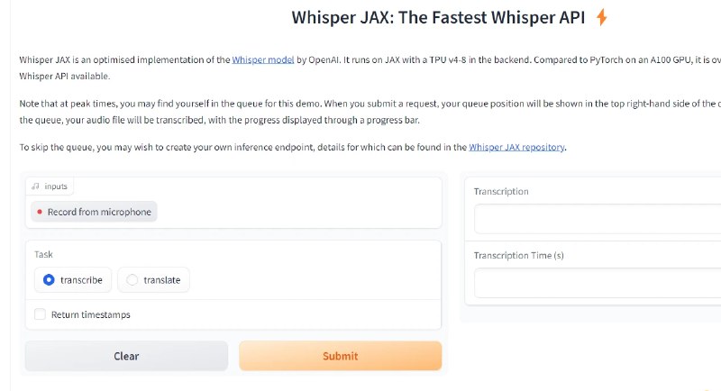 📢 Whisper JAX - 一款基于Whisper API的在线音频转文字工具🏷️ #趣站 #语音转文字工具👉🏻 