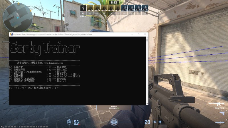 📢 CS2·Corty_Trainer透视自动瞄准锁定敌人辅助 v6.19🏷️ #游戏 #游戏辅助👉🏻 