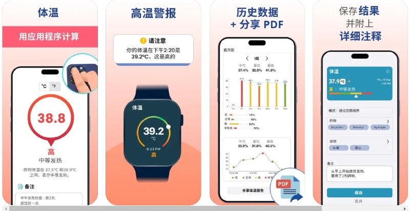 📢 体温计 - 个人健康管理应用🏷️ #Apple | 软件 #IOS优质应用👉🏻 