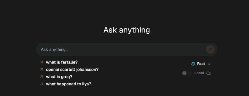 📢 Farfalle - 一个开源的AI驱动的问答引擎网站🏷️ #趣站 #AI工具👉🏻 