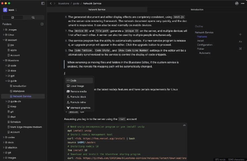 📢 Bluestone - 一个开源的Markdown编辑器🏷 #软件 #markdown工具👉🏻 
