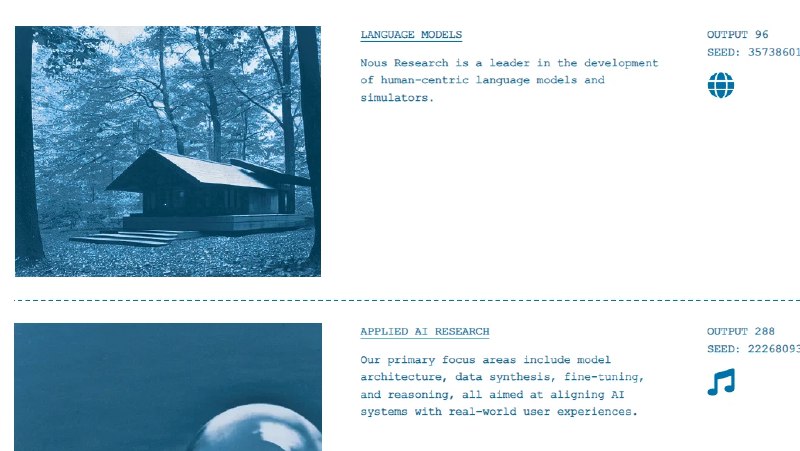 📢 NouResearch - 一个专注于AI聊天的网站🏷️ #趣站👉🏻 