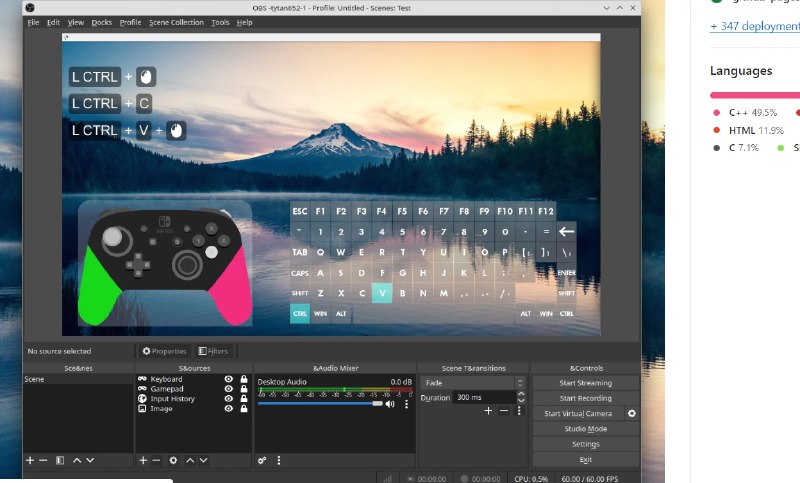 📢 input-overlay – 适用于OBS Studio的直播插件🏷️ #插件 #OBS插件👉🏻 