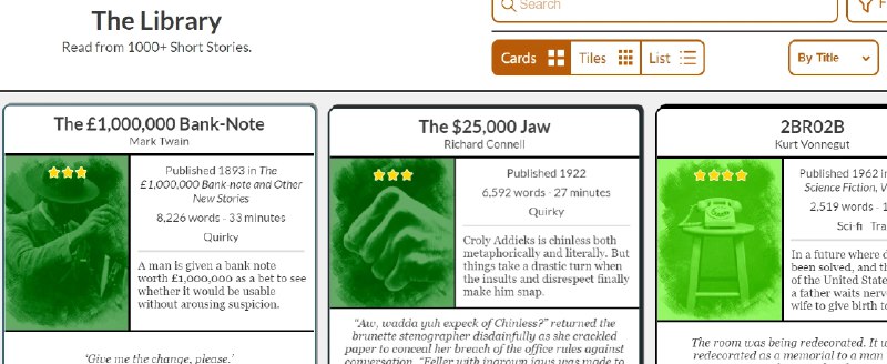 📢 Library of Short Stories - 一个免费的在线短篇小说图书馆🏷️ #趣站 #在线小说阅读👉🏻 