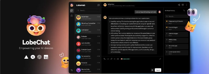 📢 LobeChat – 一个开源的现代化设计的AI聊天框架🏷️ #Ai #AI工具👉🏻 