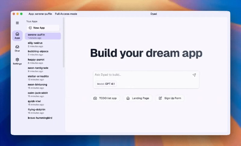 📢 Dyad(开源本地AI应用开发工具)🏷️ #Windows | 软件 #AI工具👉🏻 